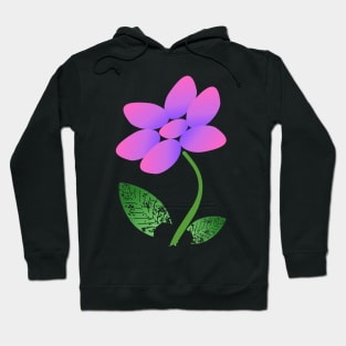 Purple Flower Hoodie